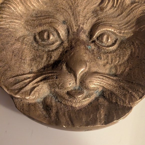 Vintage Brass Cat Trinket/Ashtray Dish - Picture 2 of 5